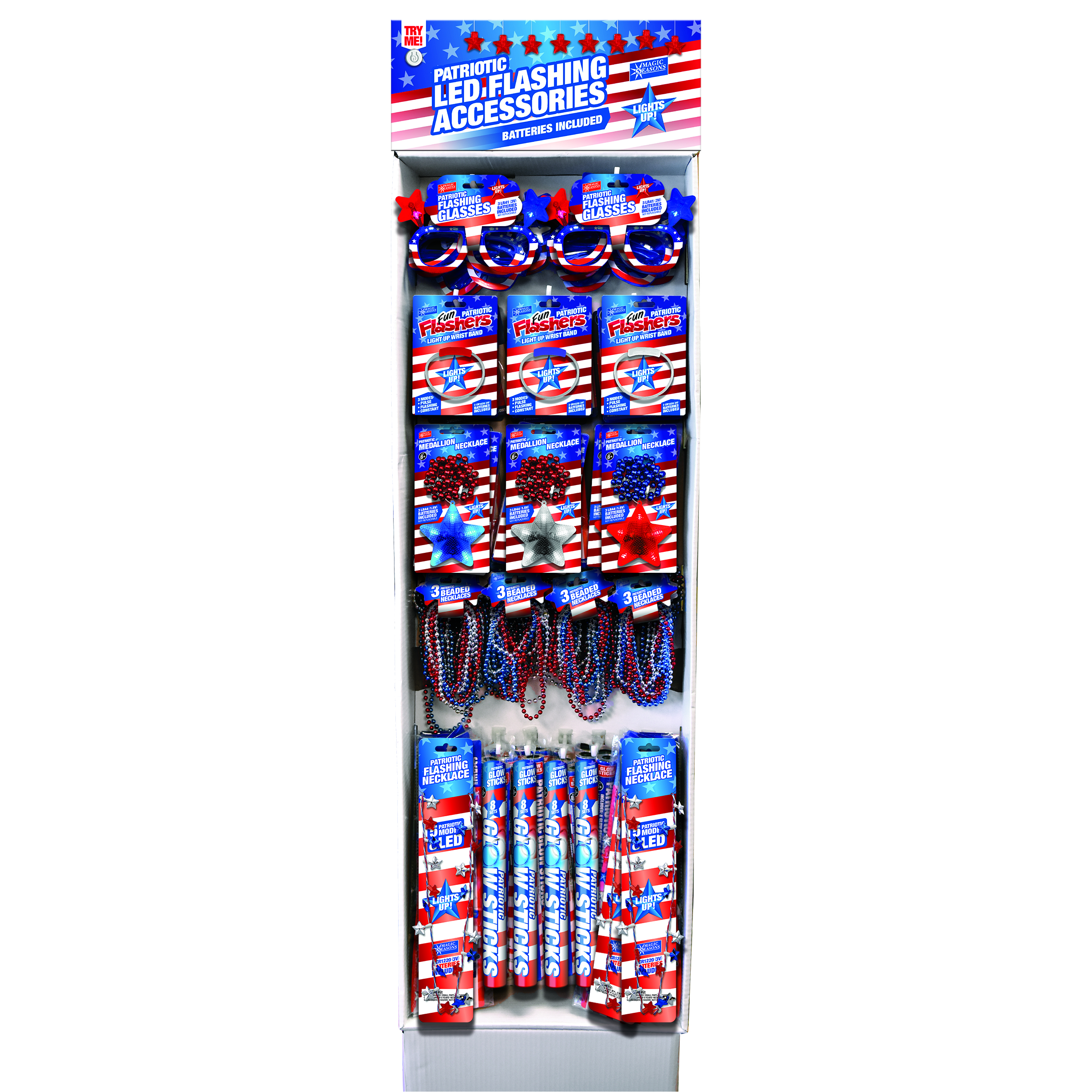 Patriotic Assorted LED Flashing Accessories
